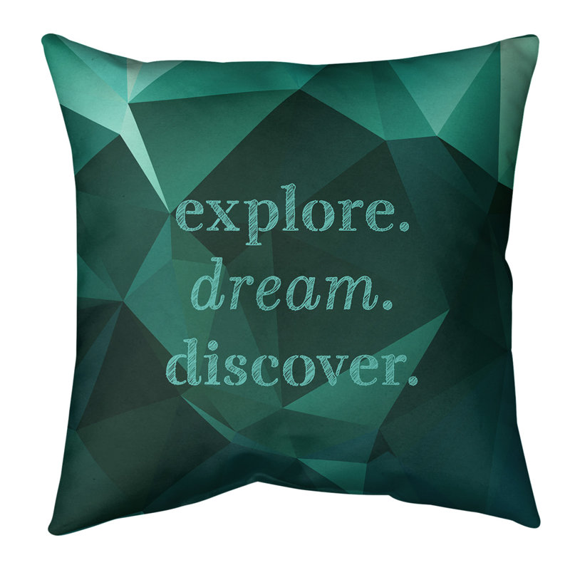 Coussin de sol, 28 po x 28 po, Vert foncé / vert clair