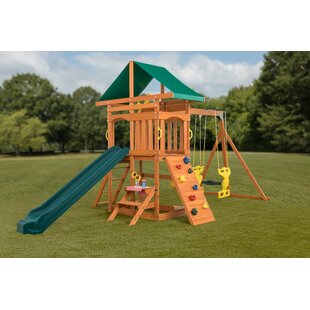 INSTALL ONLY - Bear Cave Lodge Playst & Swing Set by Cedar Summit
