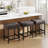 Modern Upholstered Counter Stools with Thick Wide Cushion-398662321-402587815