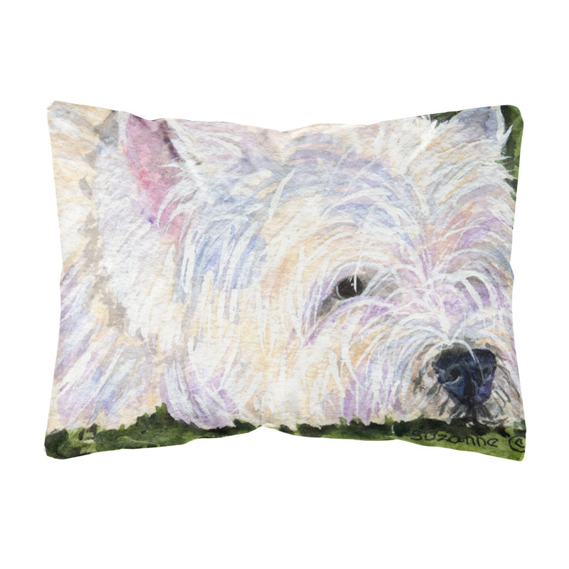 Coussin décoratif intérieur/extérieur westie