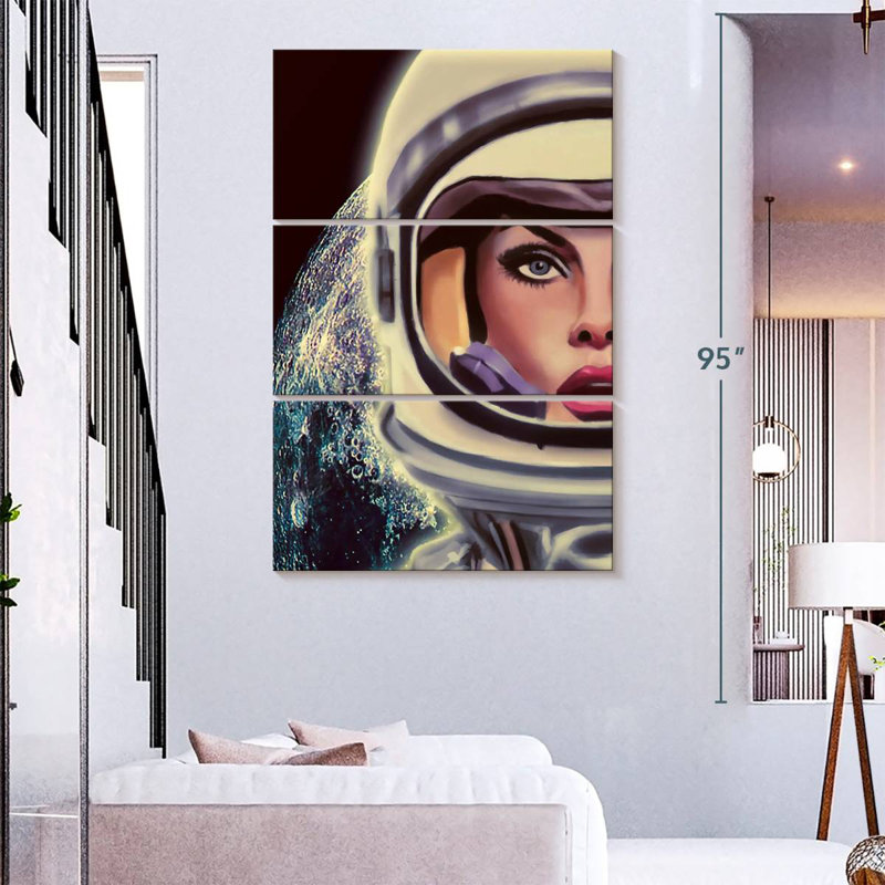 Oberle Le Cosmonaute, 45" H x 28" W
