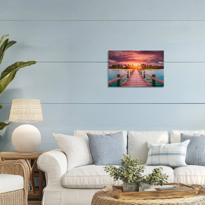«Peaceful Sunset Over Pier», conception par LSR Creative Studio