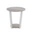 Table de bout ronde avec tablette Elysian, durable et élégante pour les intérieurs modernes