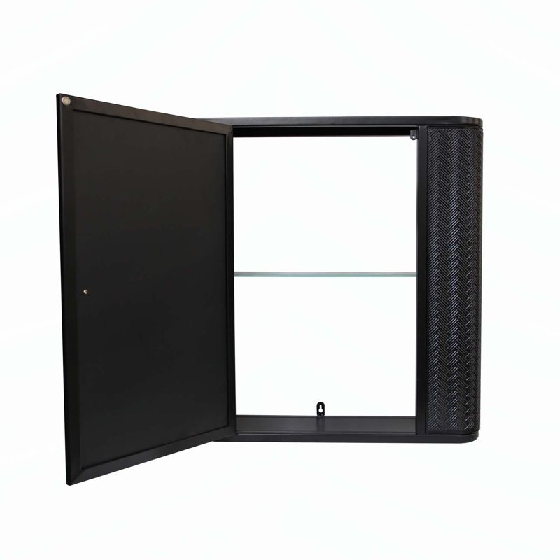 Armoire de salle de bain murale polyvalente avec tablettes intérieures et style moderne