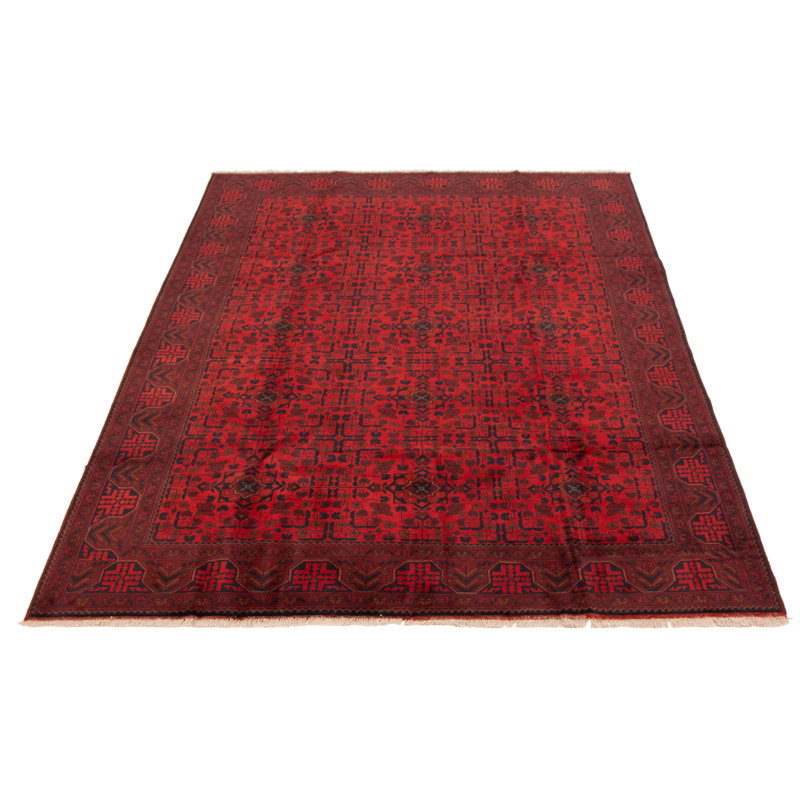 Octaviana One-of-a-Kind 6'7" X 9'8" New Age Wool Area Rug in Red