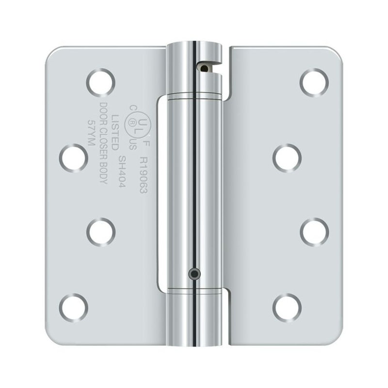 64'' x 64'' Steel Surface Mount Hinge, Polished Chrome