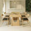  Table de salle à manger moderne Modern Burlywood-1637418793