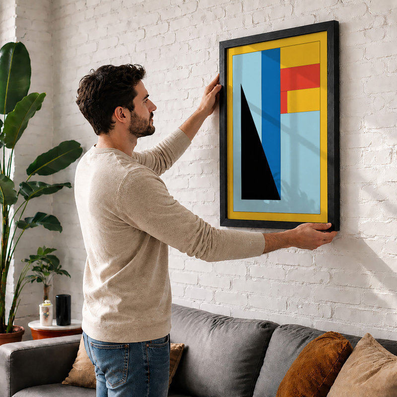 Abstraction Geometric - Print, Unframed, A4 - 29.7 x 21.0 cm