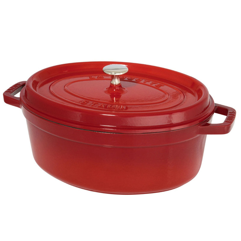 Cocotte ovale en fonte Staub, Cerisier, 5,75 pte