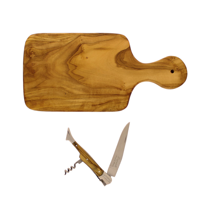 Ensemble de planche à découper en bois 2 pièces french home