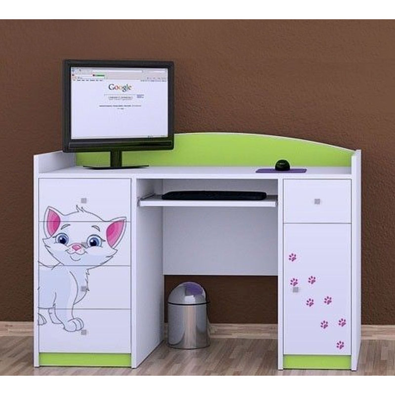 Bronwen 125cm Computer Desk, Green