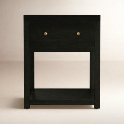 Celine 21" 1-Drawer Acacia Nightstand