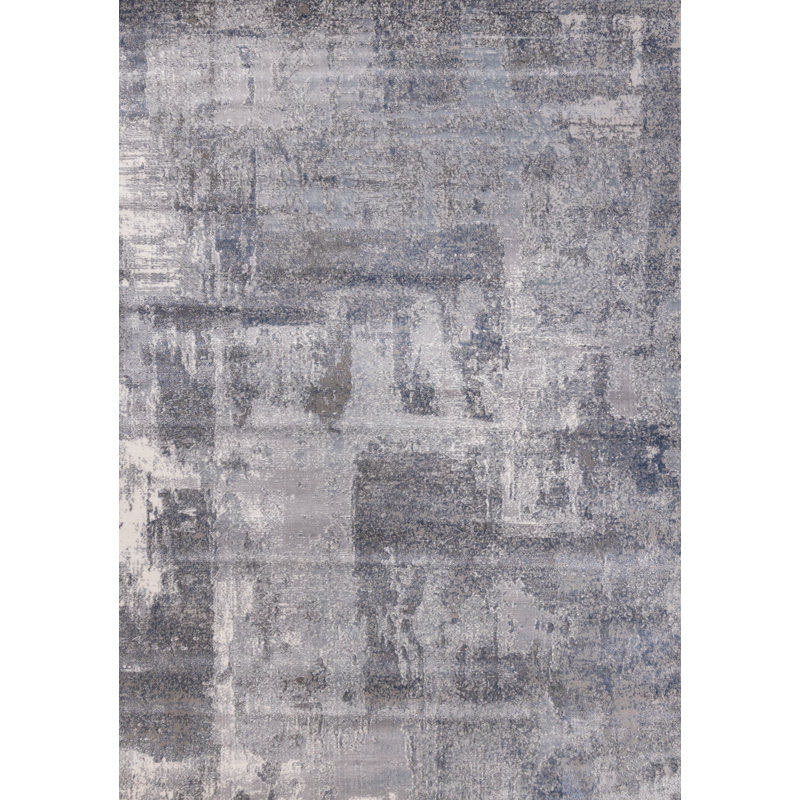 Tapis intérieur gris patiné 5 pi x 8 pi (5 pi 3 po x 7 pi 7 po) Branch Branch, Rectangle 5 pi 3 po x 7 pi 7 po