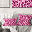 Motif léopard rose - coussin décoratif Mid-Century-657914570