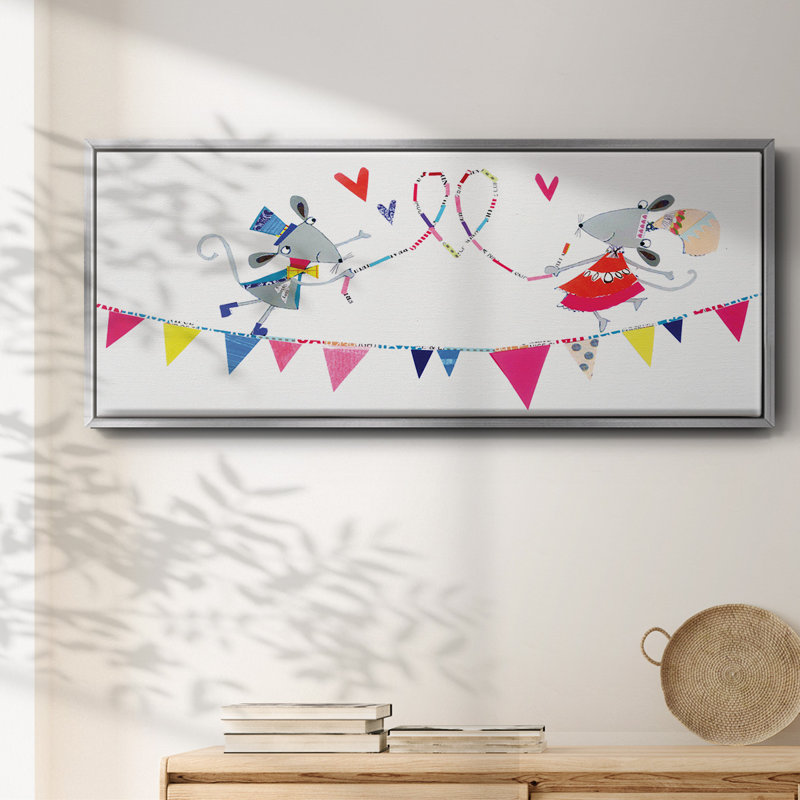 Circus Mice - toile encadrée, H 24 po x l 60 po