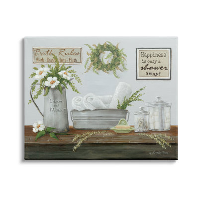 "Farmhouse Bathroom Counter Still Life"