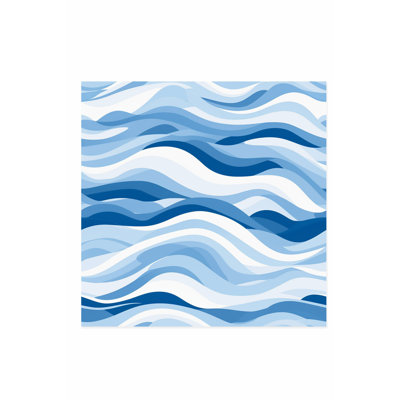 «Beach and Coastal Ocean Waves», reproduction d'art nautique sans cadre