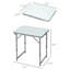 Table de camping pliante réglable en hauteur, table portable légère avec poignée de transport, table de camping pliante pour l'extérieur