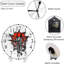 Horloge murale Octopus Skull Head