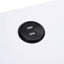 Table d'appoint avec station de charge USB, blanc et noir-682364764