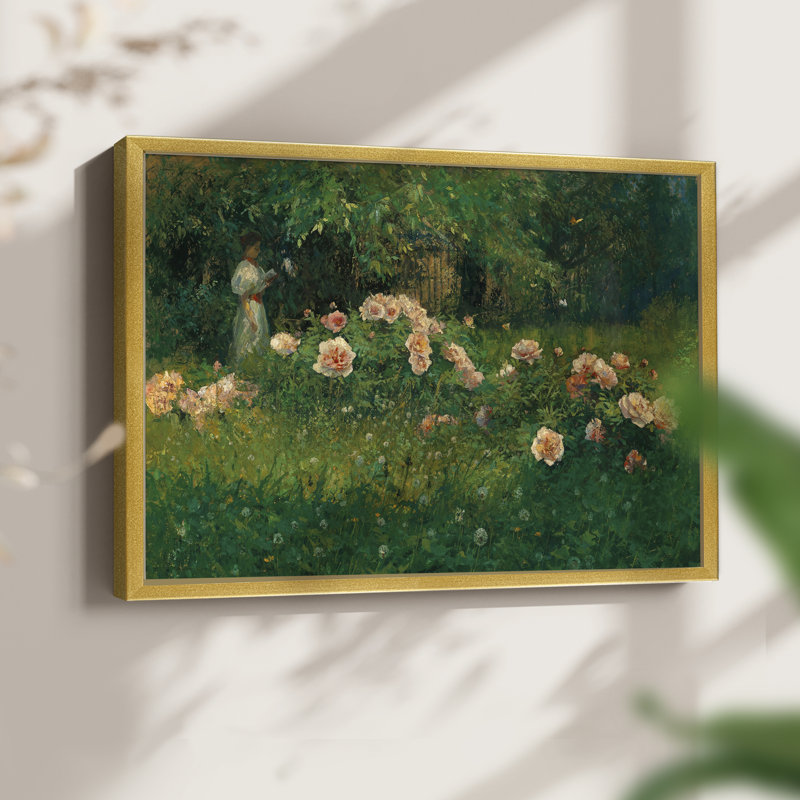 Paysages rétro-DCC-VIXIX - reproduction encadrée, H 8 po x l 10 po, Doré