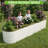 Galvanized Metal Oval Raised Garden Bed - Planter Box for Vegetables and Flowers-538762274-538762286