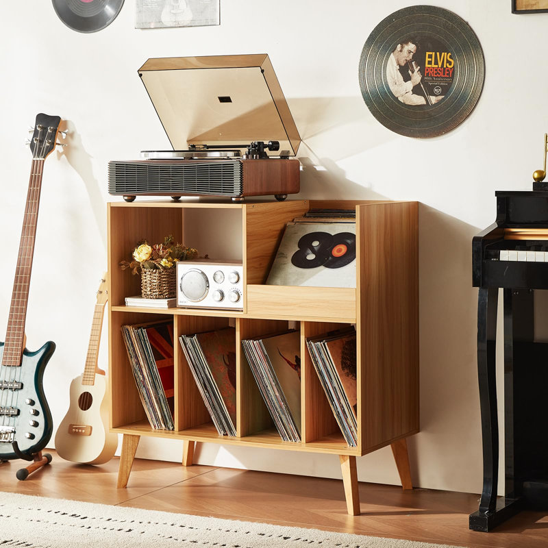 Grand support pour tourne-disque, Naturel