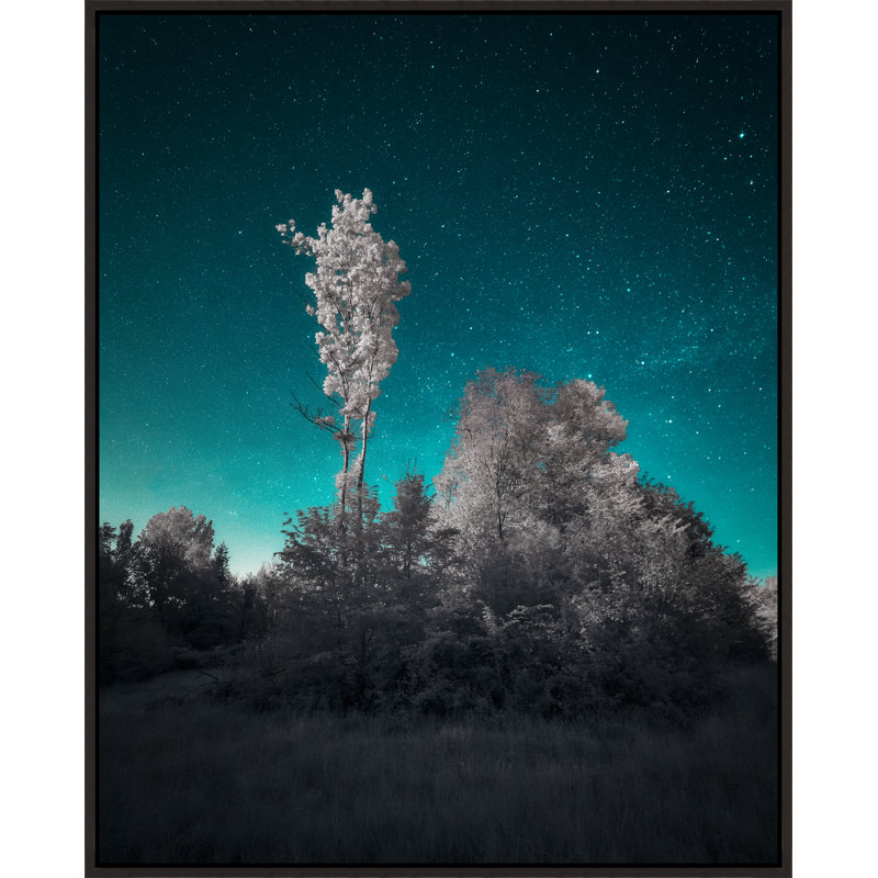 "Here and Elsewhere X" par David Keochkerian - Art mural encadré, Image au pinceau gel
