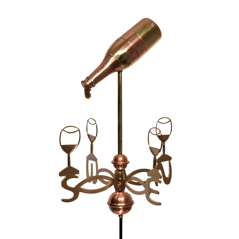 Girouette bouteilles de vin