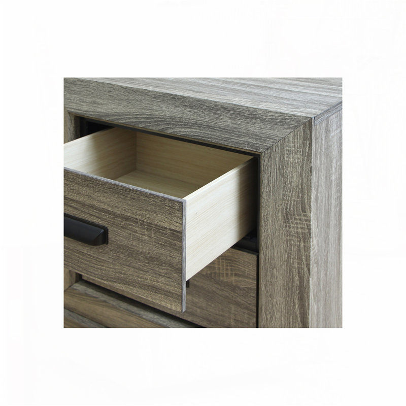 Table de chevet grise