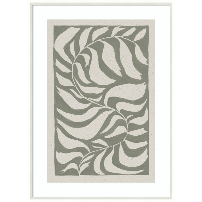 «Winding Vine» par Moira Hershey - Cadre photo unique, impression, Blanc, H 25 po x l 19 po x P 2 po