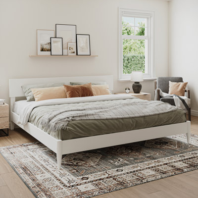 Amandaleigh Solid Wood Panel Bed