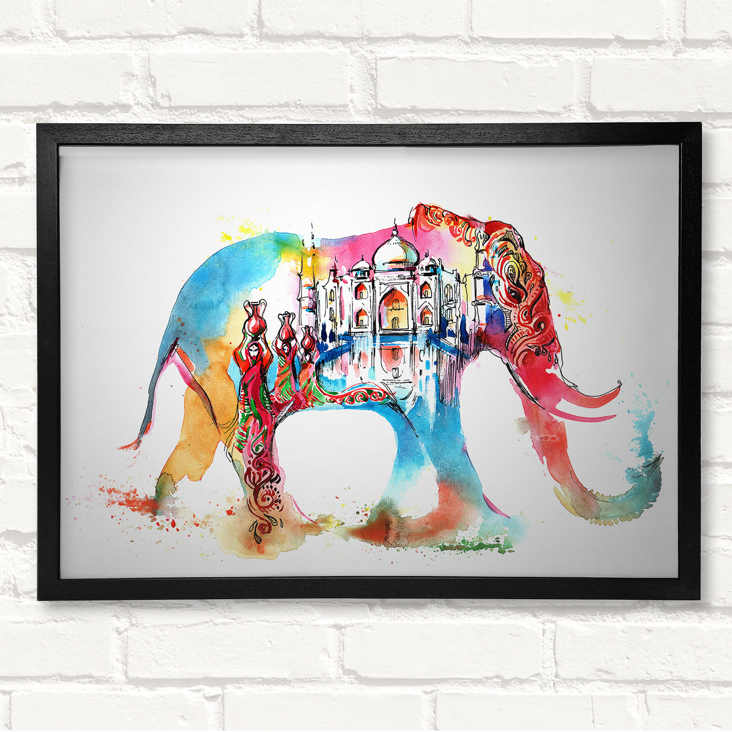 Latitude Vive Closed Corner Frame Art Prints on Wood Wayfair co uk