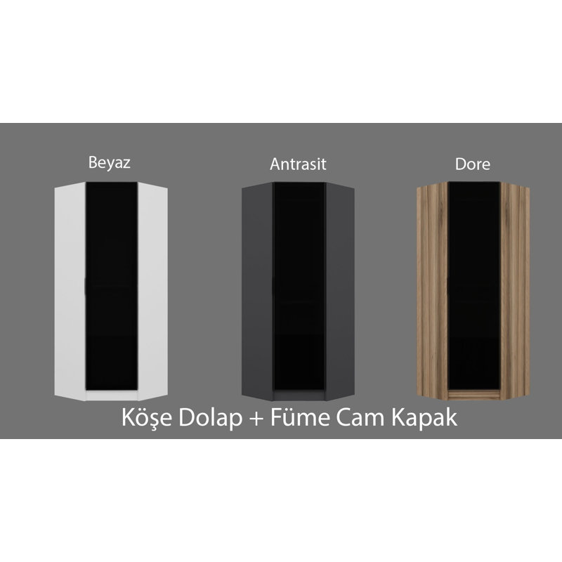 Modern White Wardrobe, 74.0 x 82.7 x 20.5 inches | 100% Melamine Coated Particle Board, Thickness: 0.7 inches | Sleek Design for Efficient Storage, Perfect for Bedrooms & Closets, Stylish & Durable