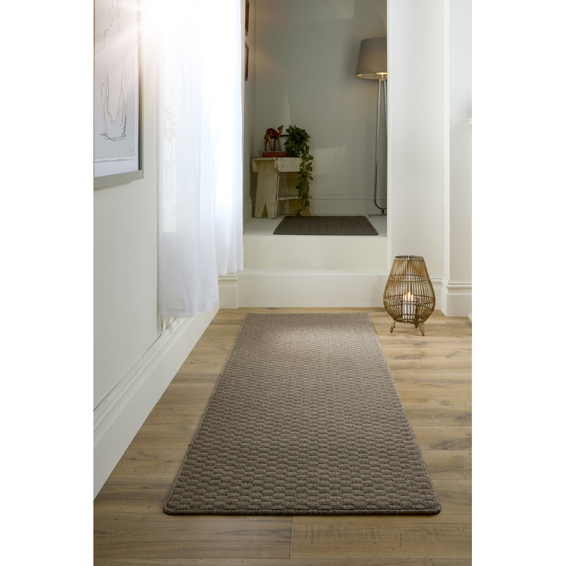 My Mat Sculptured Washable Honeycomb Mink, Runner 67 x 230cm