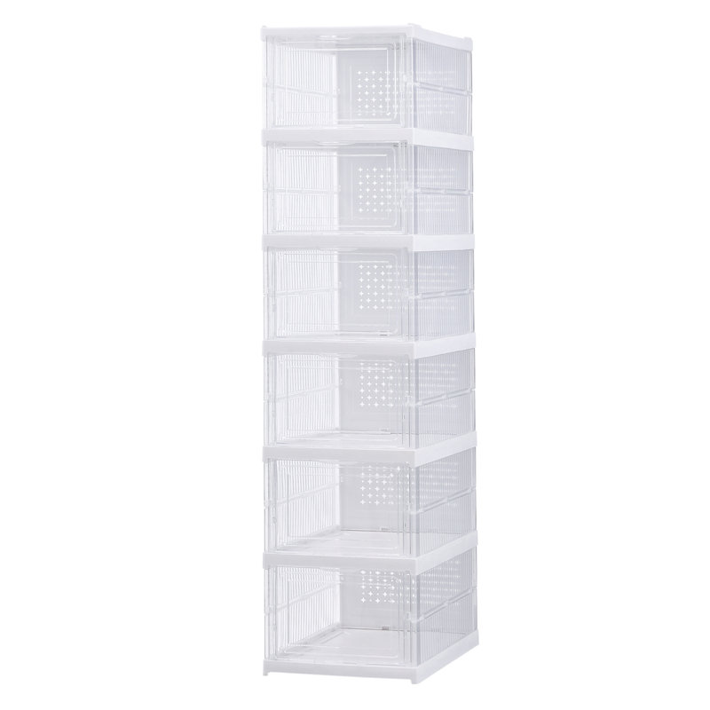 6 Pair Stackable Shoe Rack