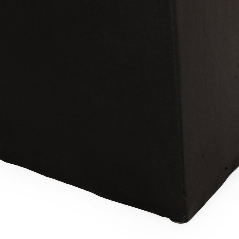 Arizona Square Concrete Outdoor Side Table , 13.75'' in. W 13.75'' in. D, Matte Black