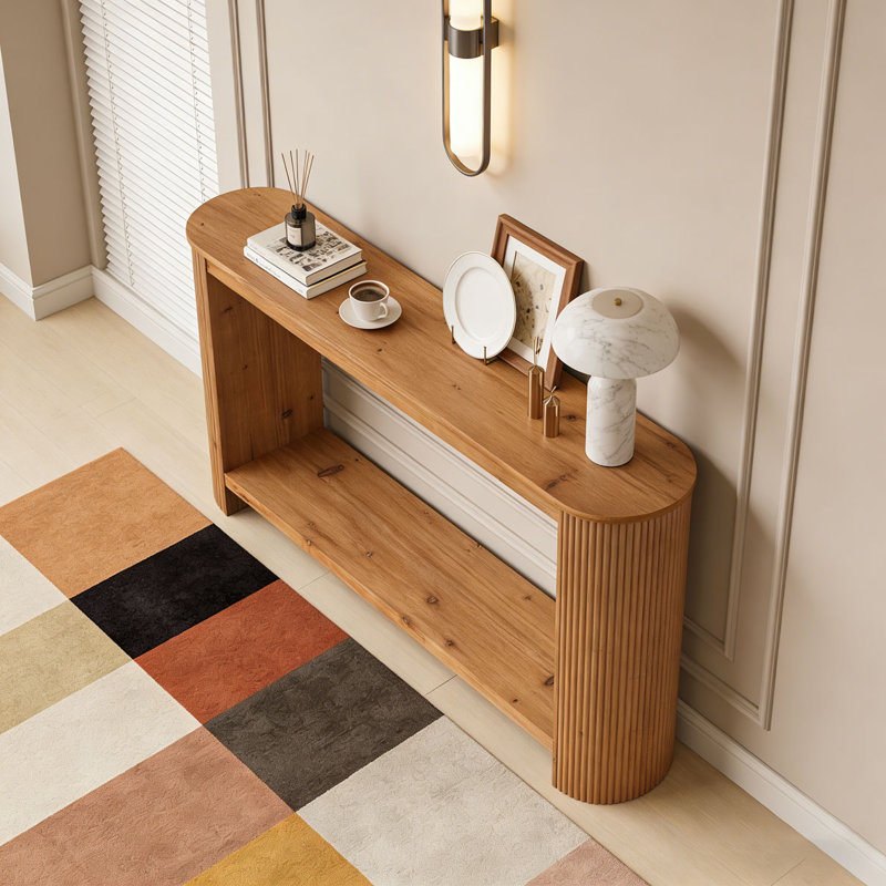 63" Wood Console Table