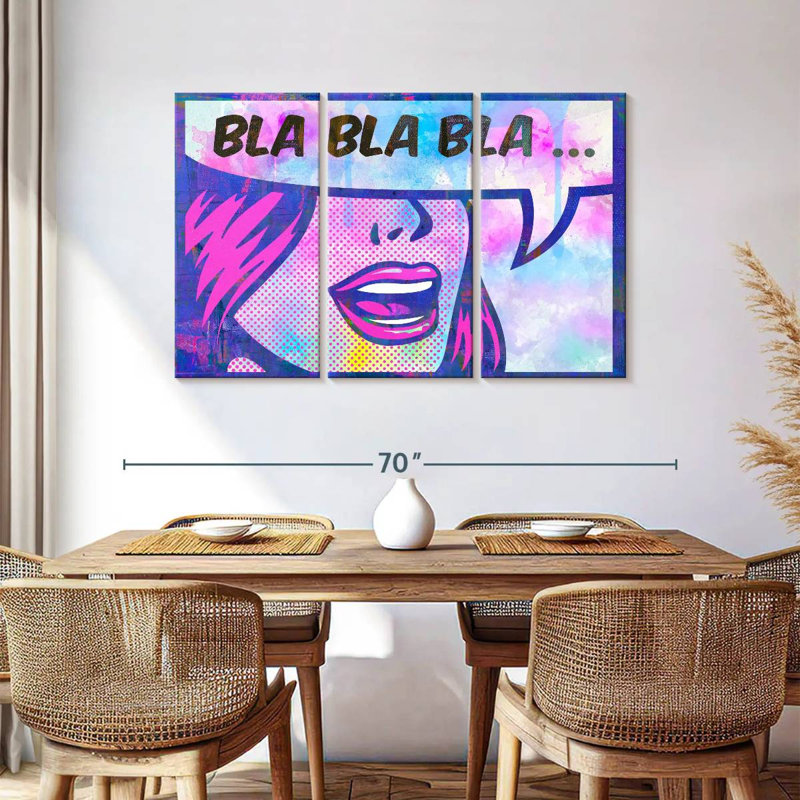 Tergel Bla Bla Bla, 36" H x 57" W