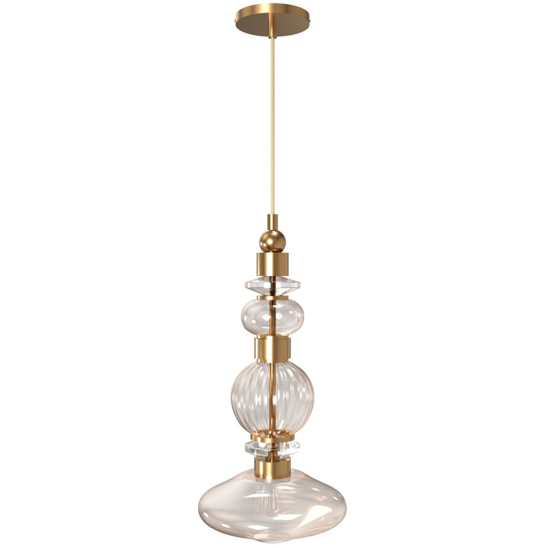 Avra Glass And Metal Pendant