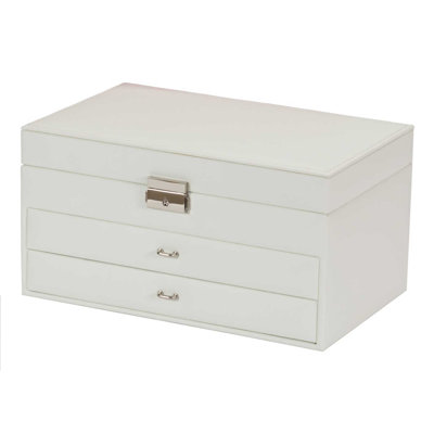 Faux Leather Jewelry Box