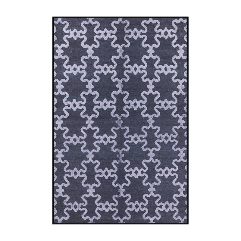 Tapis oriental bleu Irvona, Rectangle 7 pi x 10 pi