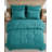 Washed Microfiber 7-Pieces Honeycomb Comforter Set with Sheets-233380301-233380299