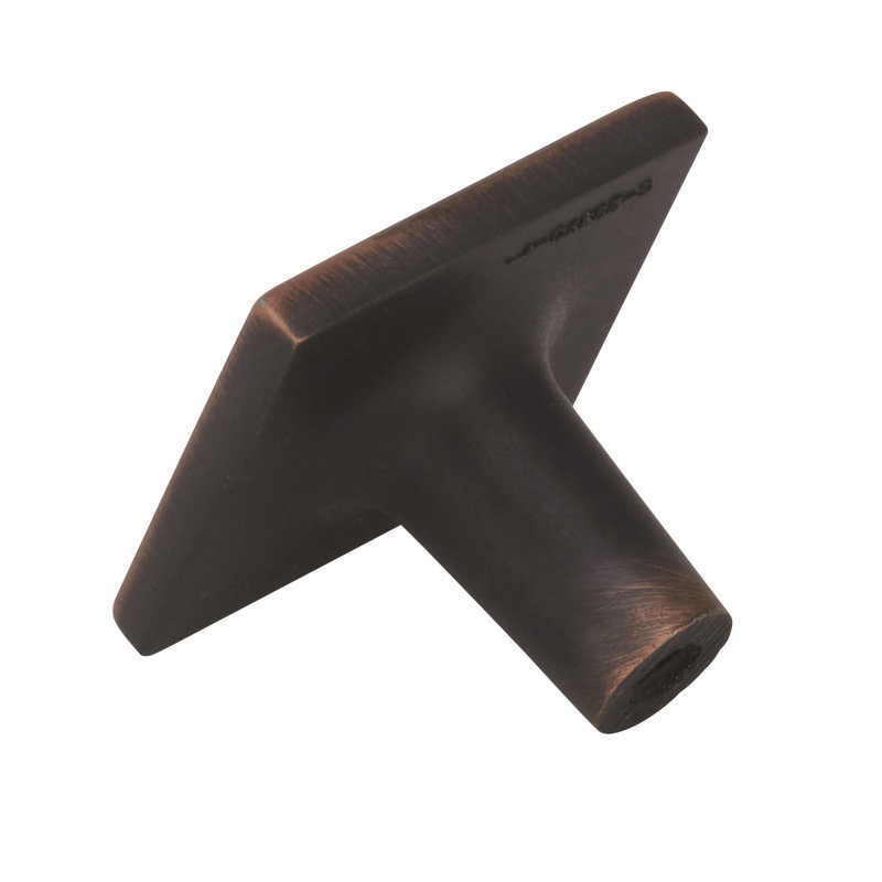 Poignée extensible carrée, Bronze huilé, H 1,5 po x l 1,5 po x P 1,13 po
