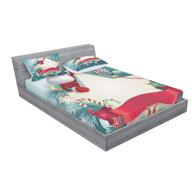 Microfiber Sheet Set, Queen Sheet Set with Fitted Sheet