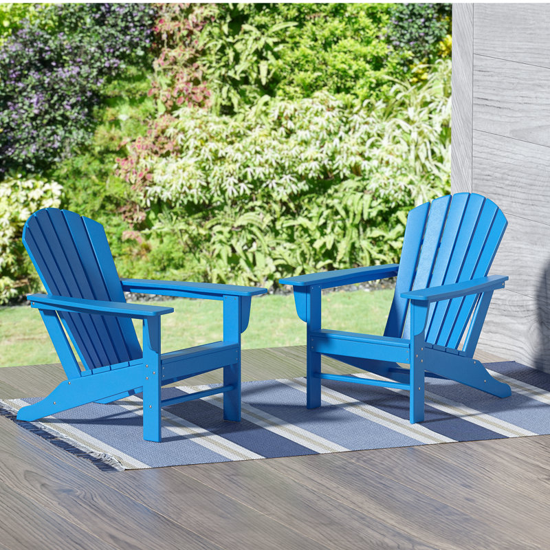 Chaise Adirondack en plastique Altura, Bleu Pacifique