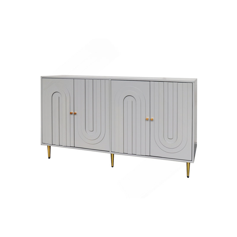 Armoire de rangement Buffet Modern, Gris
