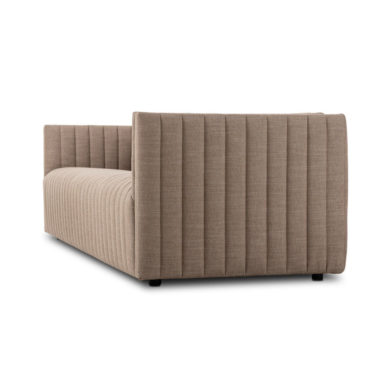 Augustine Sofa, 26.5" H x 97" W x 35" D, Palermo Drift Genuine Leather