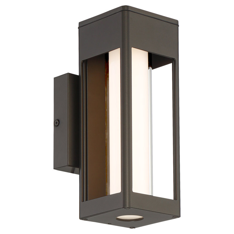 Steel Wall Light, 14" x 5" W x 4.5" D