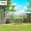 Tunnel Tomato Greenhouse with 4 Hoops and Top Tap, Pointed Bottom and Guy Ropes, 400 x 123 x 171 cm
